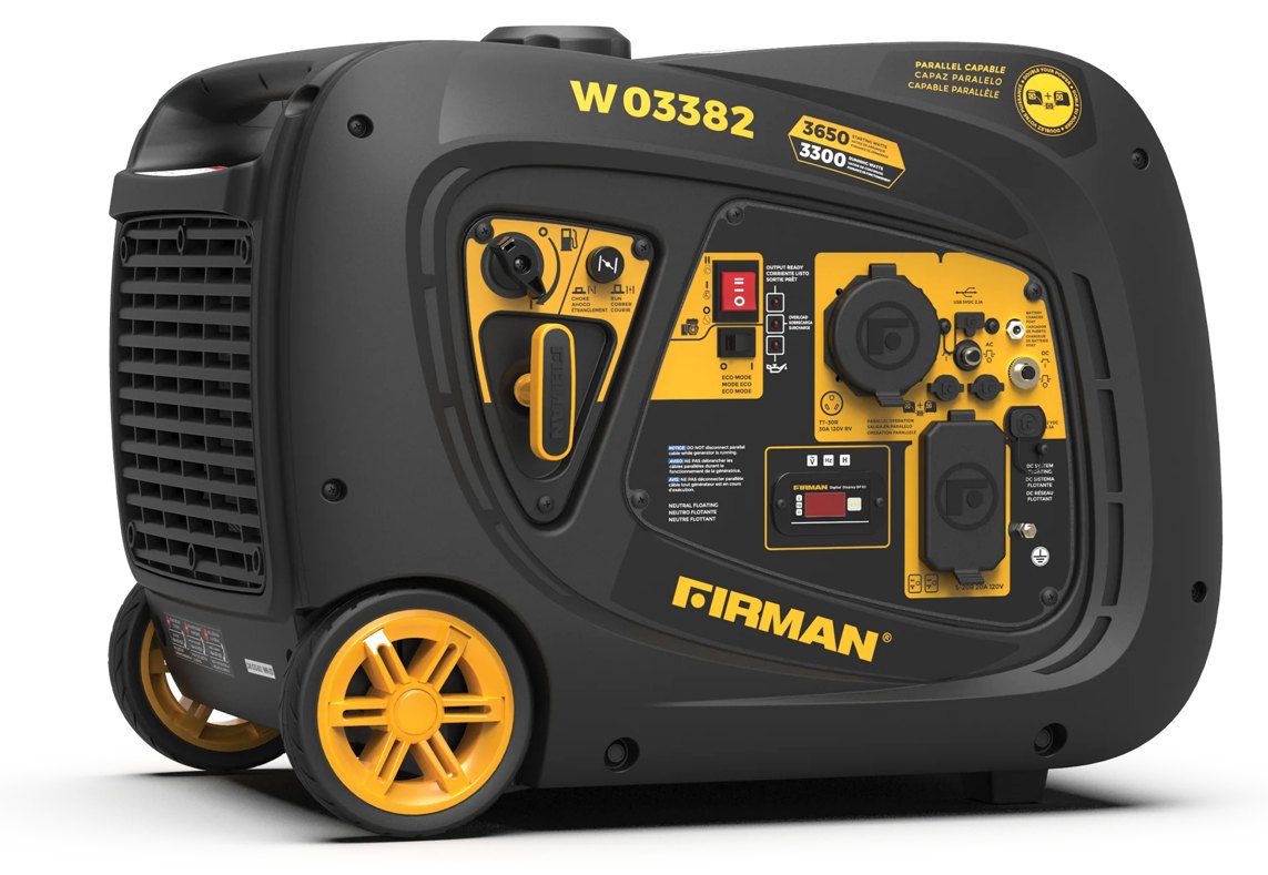 Firman W03382 3,300 W Inverter Generator, Gasoline